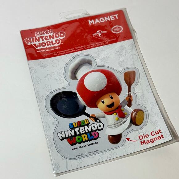 NWT Chef Toad Magnet Super Nintendo World Universal Studios Epic Universe Gamer - Picture 1 of 2
